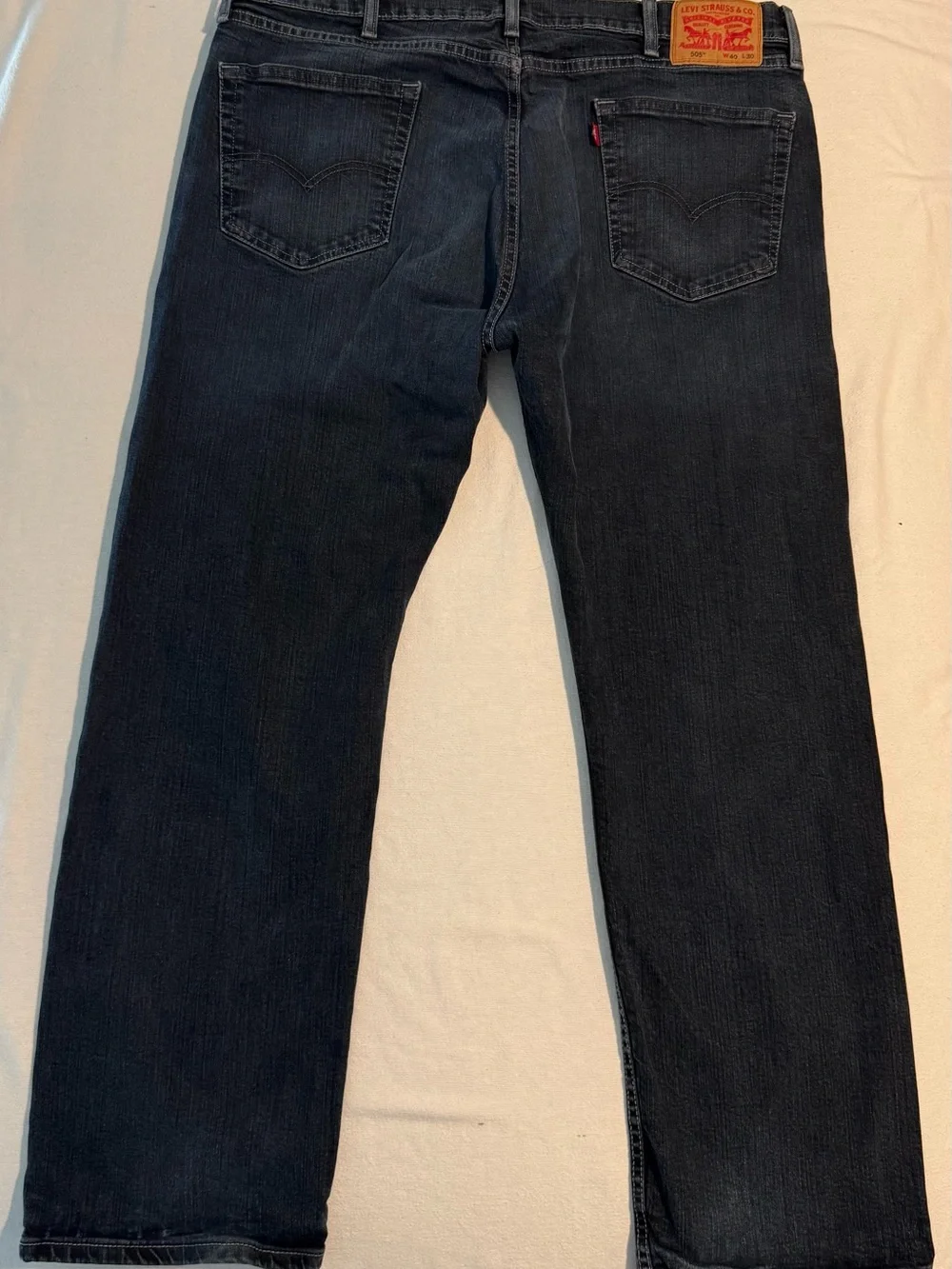 Levi's Men's Straight Jeans in Dark Gray-Blue